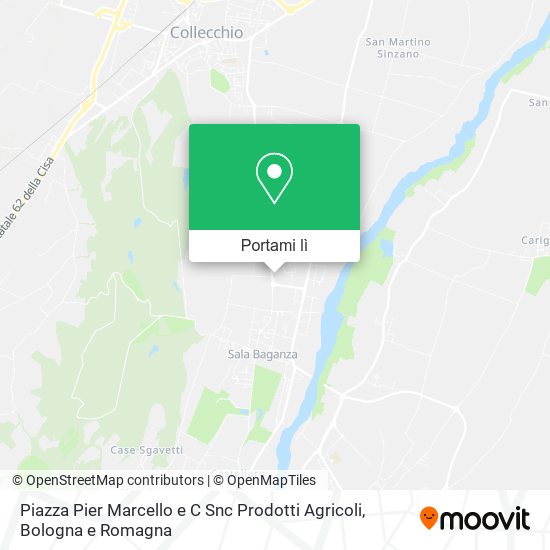 Mappa Piazza Pier Marcello e C Snc Prodotti Agricoli