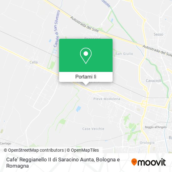 Mappa Cafe' Reggianello II di Saracino Aunta