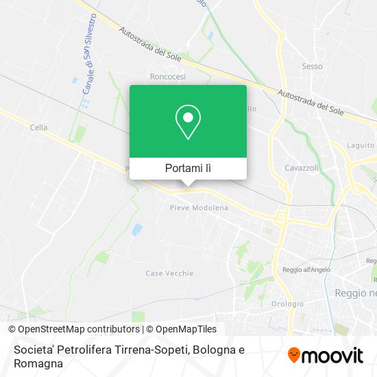 Mappa Societa' Petrolifera Tirrena-Sopeti