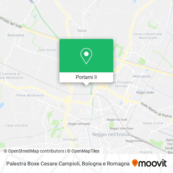 Mappa Palestra Boxe Cesare Campioli