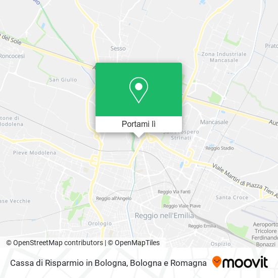 Mappa Cassa di Risparmio in Bologna