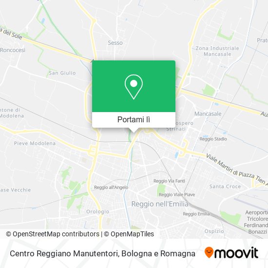 Mappa Centro Reggiano Manutentori