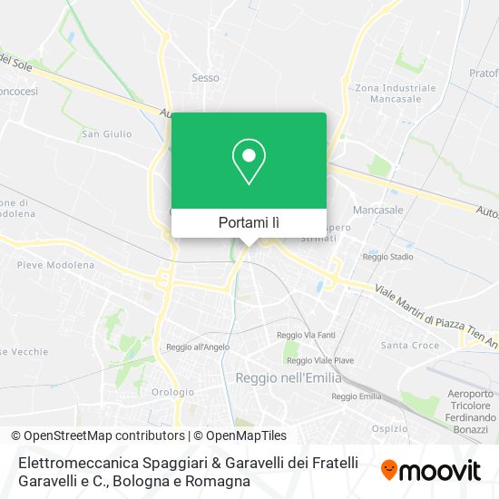 Mappa Elettromeccanica Spaggiari & Garavelli dei Fratelli Garavelli e C.