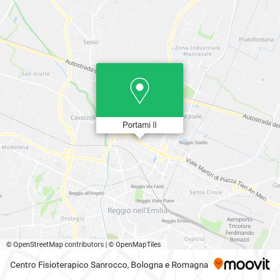 Mappa Centro Fisioterapico Sanrocco