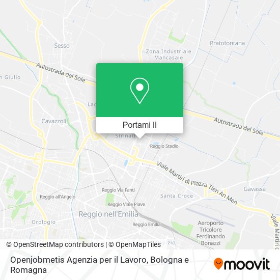 Mappa Openjobmetis Agenzia per il Lavoro