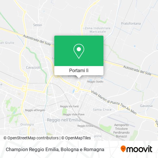 Mappa Champion Reggio Emilia