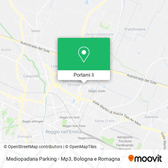 Mappa Mediopadana Parking - Mp3