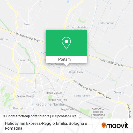 Mappa Holiday Inn Express-Reggio Emilia