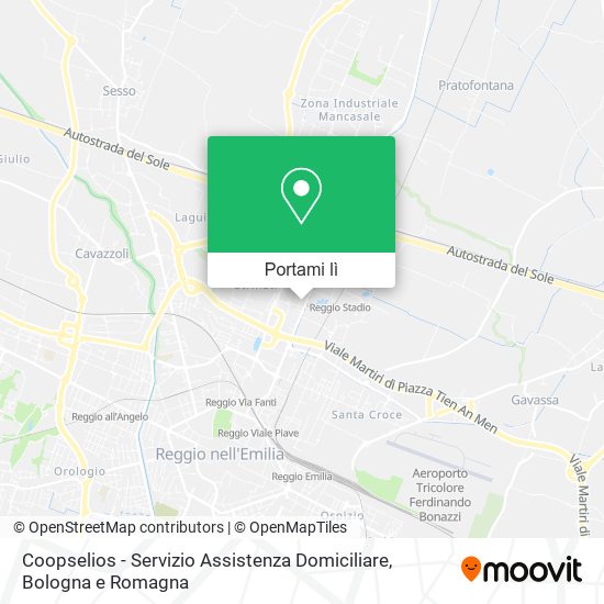 Mappa Coopselios - Servizio Assistenza Domiciliare
