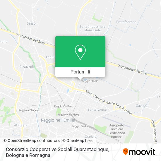 Mappa Consorzio Cooperative Sociali Quarantacinque