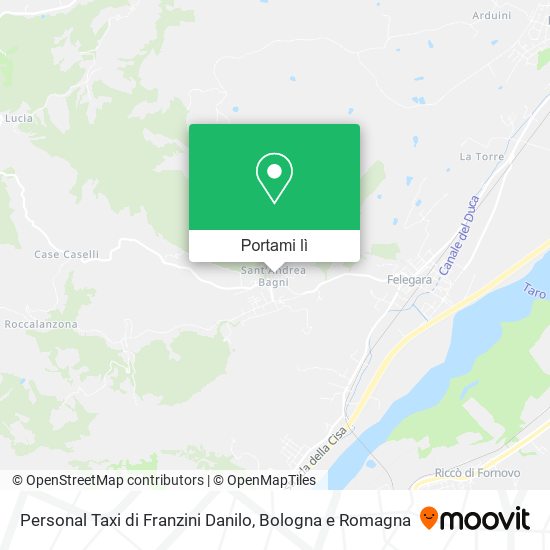 Mappa Personal Taxi di Franzini Danilo
