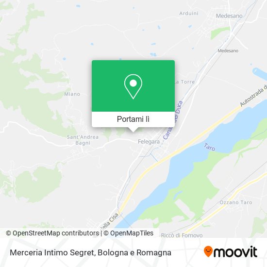 Mappa Merceria Intimo Segret