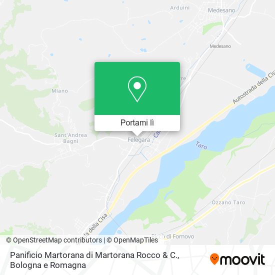 Mappa Panificio Martorana di Martorana Rocco & C.