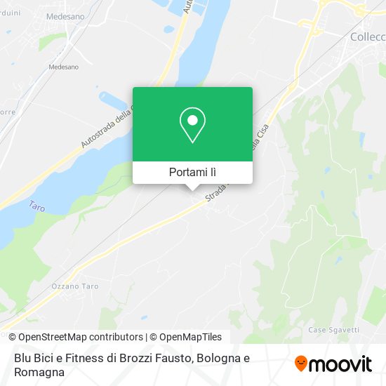 Mappa Blu Bici e Fitness di Brozzi Fausto