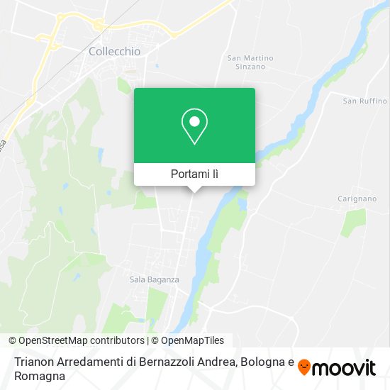 Mappa Trianon Arredamenti di Bernazzoli Andrea
