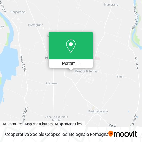 Mappa Cooperativa Sociale Coopselios