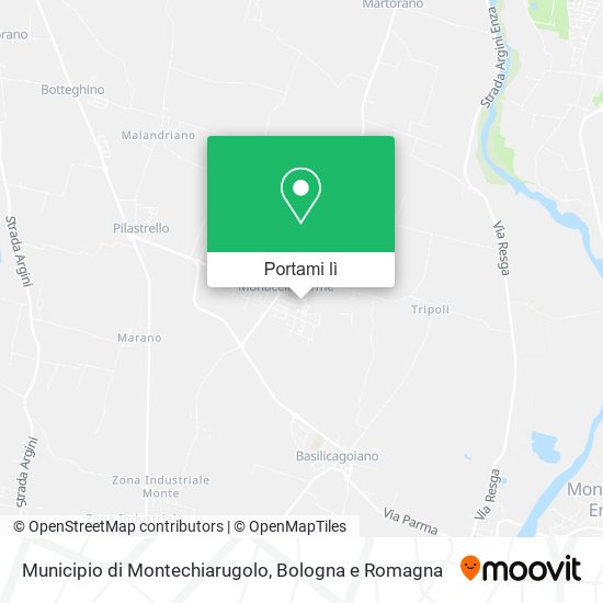 Mappa Municipio di Montechiarugolo