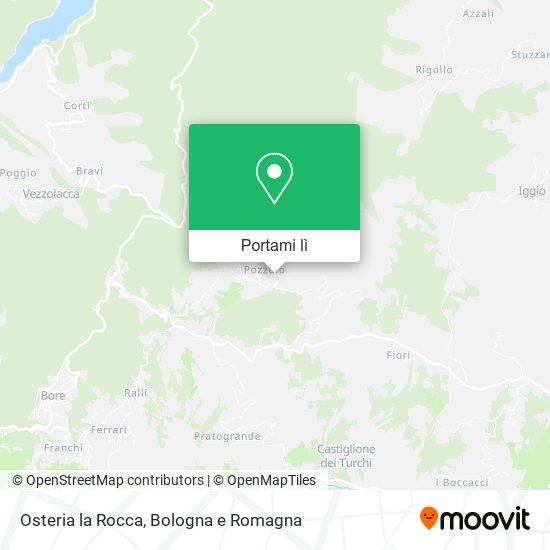 Mappa Osteria la Rocca