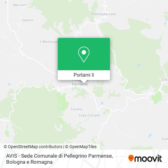 Mappa AVIS - Sede Comunale di Pellegrino Parmense