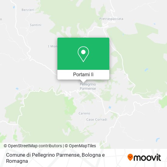 Mappa Comune di Pellegrino Parmense