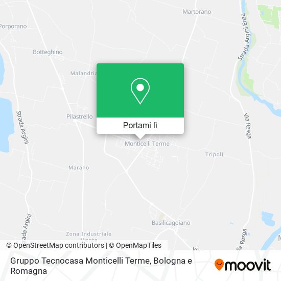 Mappa Gruppo Tecnocasa Monticelli Terme