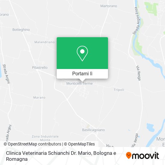 Mappa Clinica Veterinaria Schianchi Dr. Mario