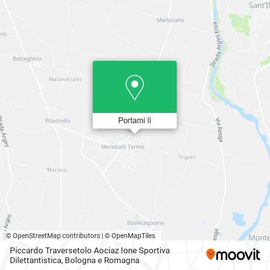 Mappa Piccardo Traversetolo Aociaz Ione Sportiva Dilettantistica