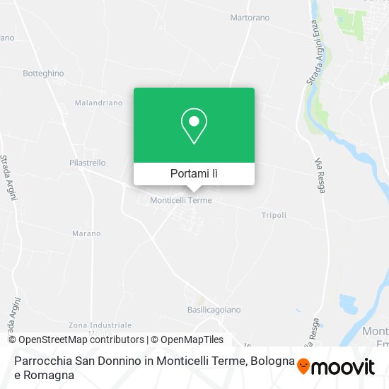 Mappa Parrocchia San Donnino in Monticelli Terme