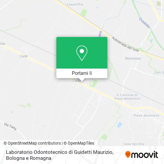 Mappa Laboratorio Odontotecnico di Guidetti Maurizio