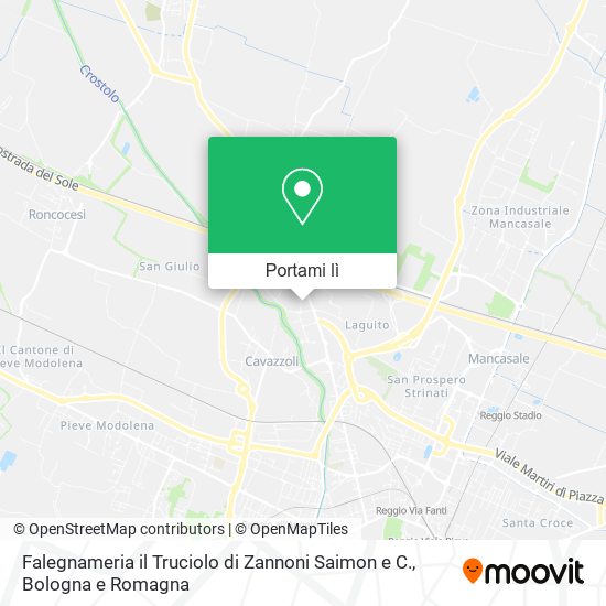 Mappa Falegnameria il Truciolo di Zannoni Saimon e C.