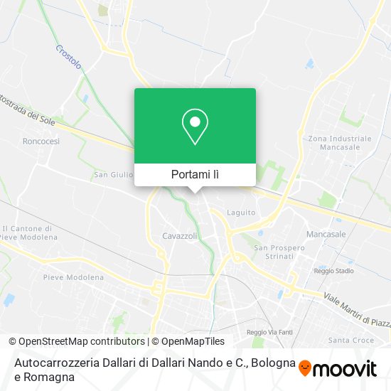 Mappa Autocarrozzeria Dallari di Dallari Nando e C.