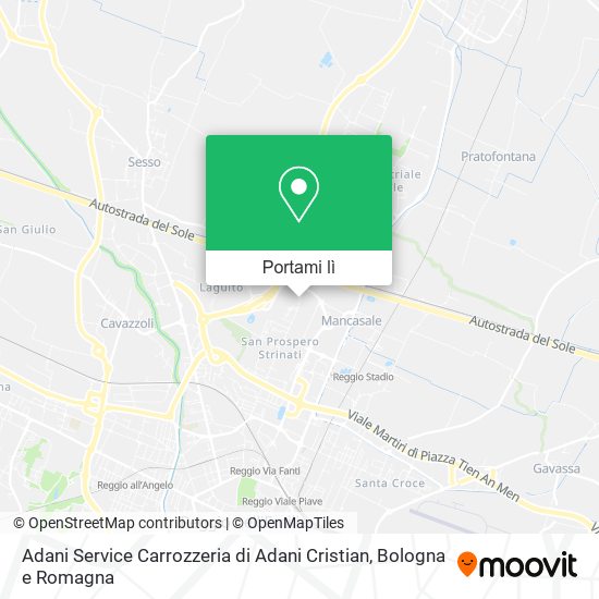 Mappa Adani Service Carrozzeria di Adani Cristian