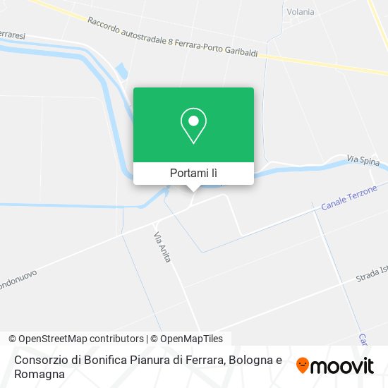 Mappa Consorzio di Bonifica Pianura di Ferrara