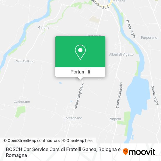 Mappa BOSCH Car Service Cars di Fratelli Ganea