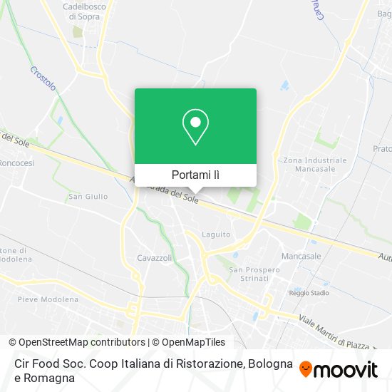 Mappa Cir Food Soc. Coop Italiana di Ristorazione