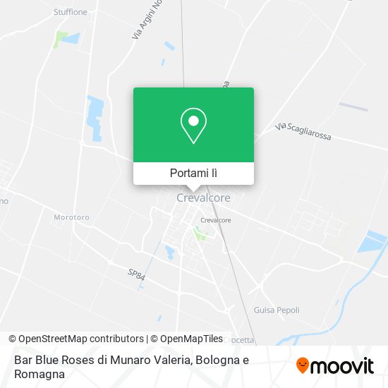 Mappa Bar Blue Roses di Munaro Valeria