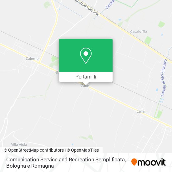 Mappa Comunication Service and Recreation Semplificata