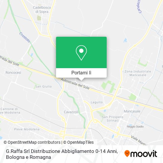 Mappa G.Raffa Srl Distribuzione Abbigliamento 0-14 Anni