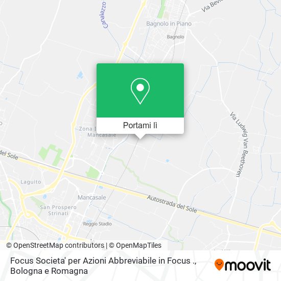 Mappa Focus Societa' per Azioni Abbreviabile in Focus .