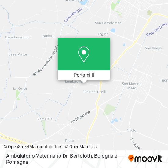 Mappa Ambulatorio Veterinario Dr. Bertolotti