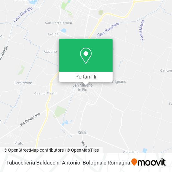Mappa Tabaccheria Baldaccini Antonio