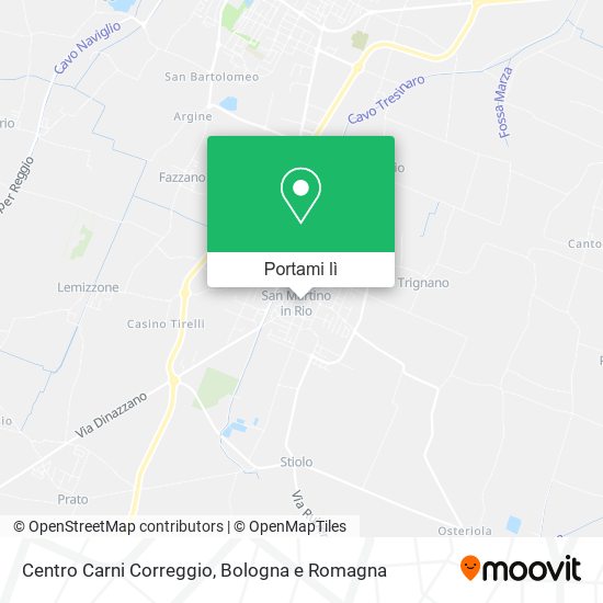 Mappa Centro Carni Correggio