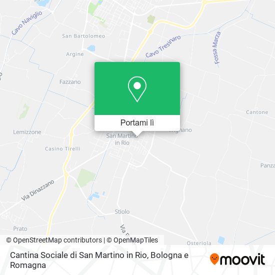 Mappa Cantina Sociale di San Martino in Rio