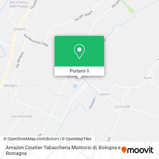 Mappa Amazon Counter-Tabaccheria Montorsi di