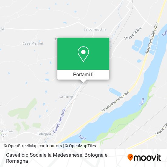 Mappa Caseificio Sociale la Medesanese