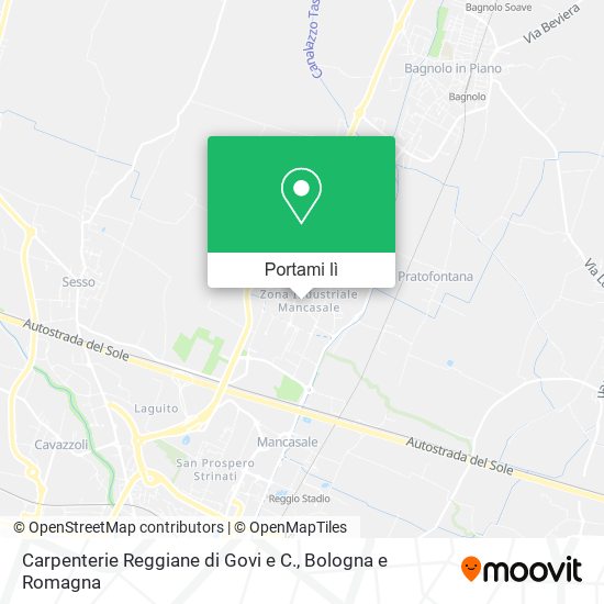 Mappa Carpenterie Reggiane di Govi e C.