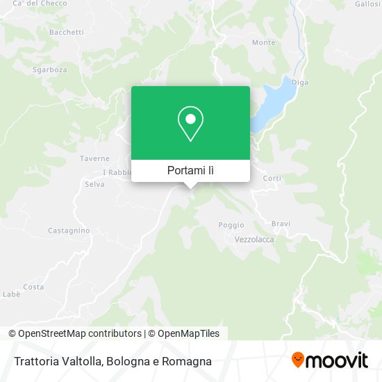 Mappa Trattoria Valtolla