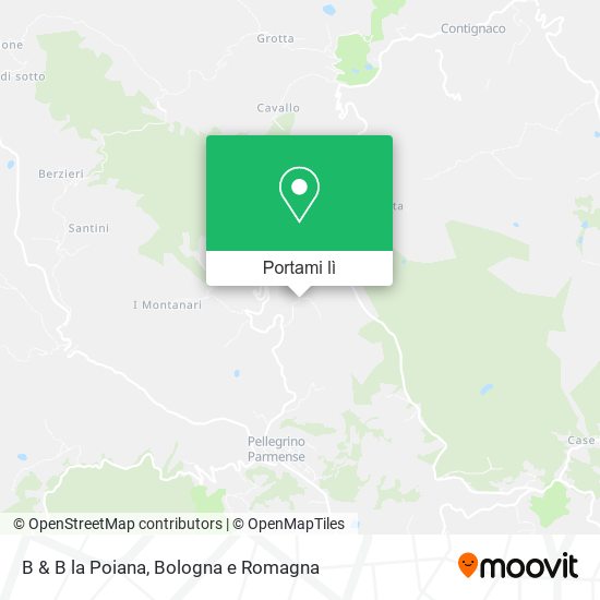 Mappa B & B la Poiana