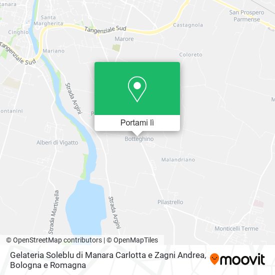 Mappa Gelateria Soleblu di Manara Carlotta e Zagni Andrea