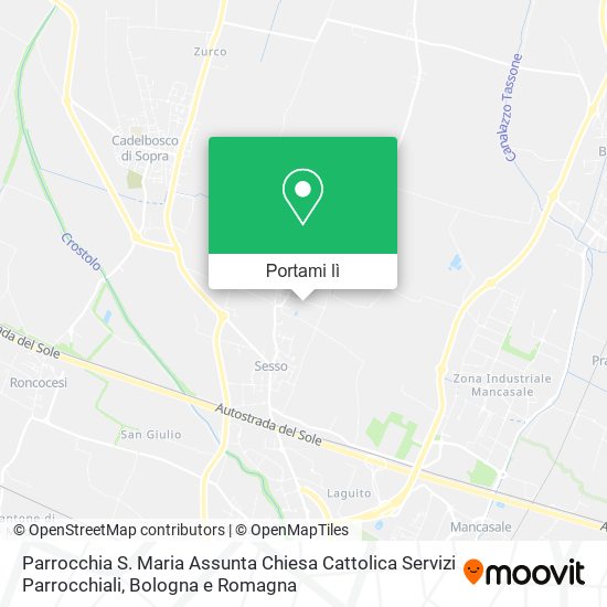 Mappa Parrocchia S. Maria Assunta Chiesa Cattolica Servizi Parrocchiali